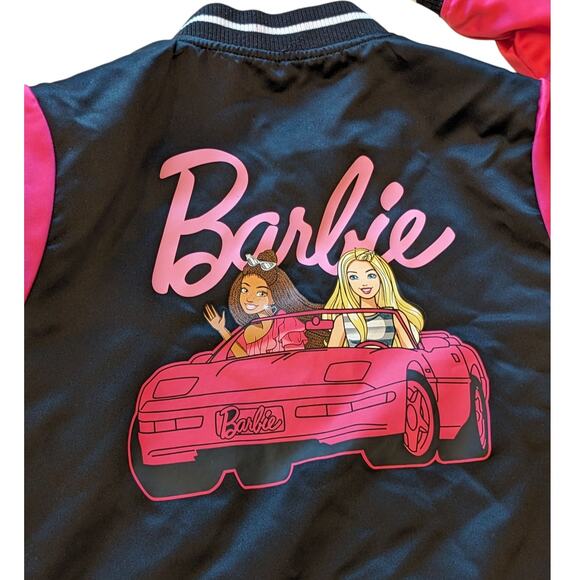 Barbie Limited Edition Varsity Jacket Girls XL 14-16 Bomber Car Graphic 117508 - Picture 1 of 16